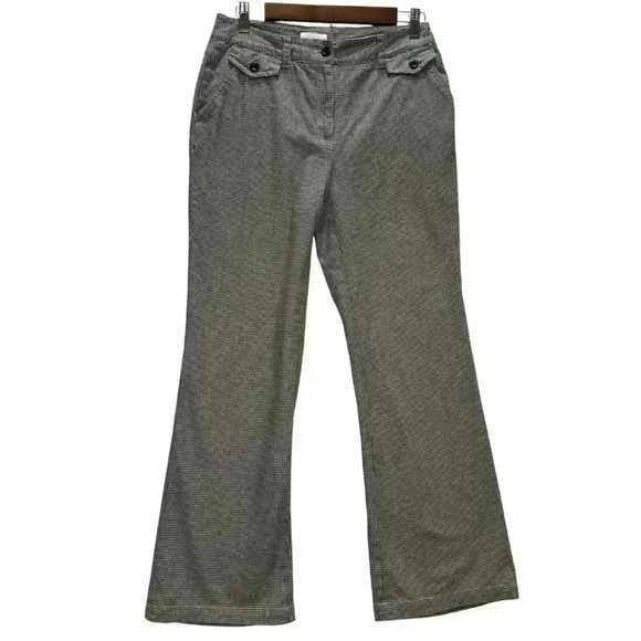 Charter Club Houndstooth Dress Pants Allison Fit Full Length Women’s Size 4 - Picture 1 of 10